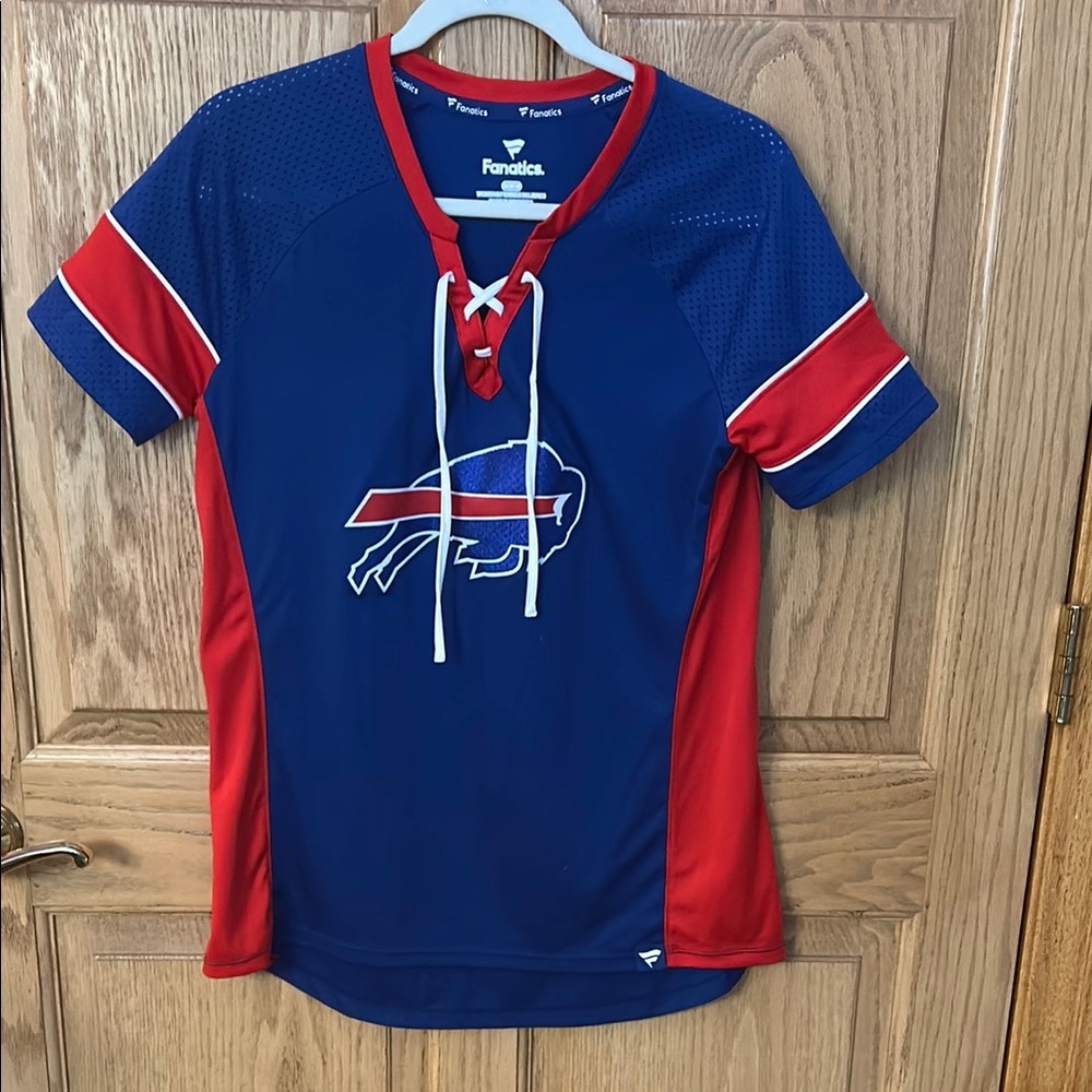Fanatics Blue and Red Buffalo Bills Jersey